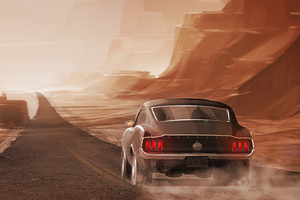 Ford Mustang Long Road Out Of Eden (2048x2048) Resolution Wallpaper