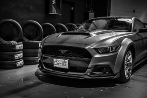 Ford Mustang Monochrome 4k