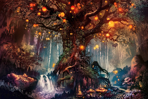 Forest Fantasy Artwork 4k