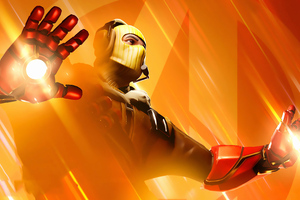 Fortnite Raptor Iron Man Avengers Endgame (2560x1600) Resolution Wallpaper