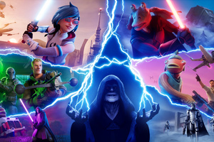 Fortnite Star Wars Galactic Battle Battle Royale (1336x768) Resolution Wallpaper