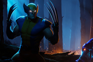 Fortnite X Wolverine (1336x768) Resolution Wallpaper