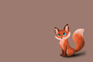 Fox Minimal Art 4k