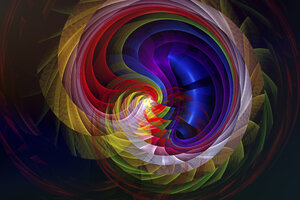 Fractal Apopysis Swirl Digital Art 8k