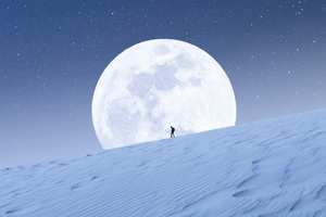 Frosty Moonwalk (1280x800) Resolution Wallpaper