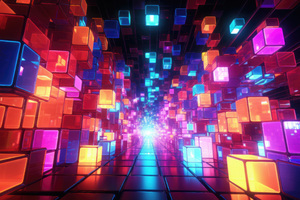Futuristic Style Cubes Abstract 4k (2560x1440) Resolution Wallpaper