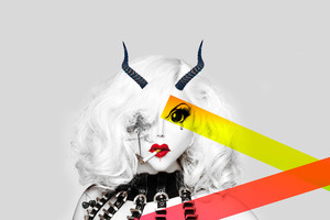 Gaga Devil Women (2932x2932) Resolution Wallpaper