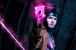 Gambit Power Pose (2560x1440) Resolution Wallpaper