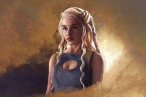 Game Of Thrones Daenerys Targaryen Painting Art