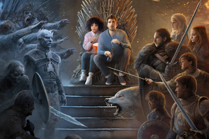 Game Of Thrones Fan Artwork (1336x768) Resolution Wallpaper
