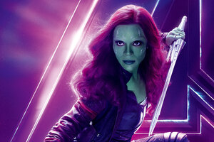 Gamora In Avengers Infinity War 8k Poster