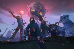 Gareena Free Fire X Naruto Shippuden (1680x1050) Resolution Wallpaper