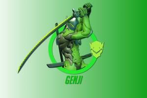 Genji Overwatch Hero 4k (2880x1800) Resolution Wallpaper