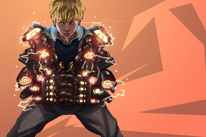 Genos From One Punch Man (1280x800) Resolution Wallpaper