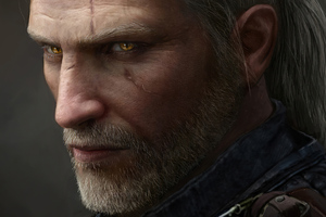 Geralt Of Rivia Witcher 3 Glowing Eyes 4k