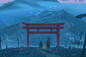 Ghost Of Tsusima Scenery (1600x900) Resolution Wallpaper