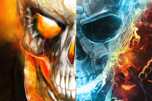 Ghost Rider Fire And Water Wallpaper