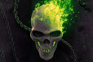 Ghost Rider Green Flame 5k