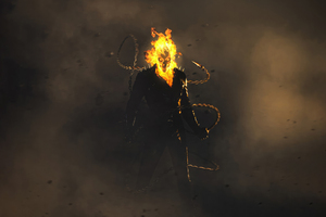 Ghost Rider Haunting Presence (3840x2400) Resolution Wallpaper