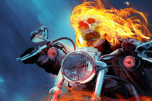 Ghost Rider Illustration Wallpaper