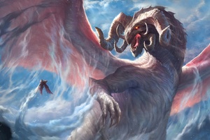 Giant Dragon Fantasy Wallpaper