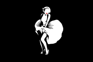 Girl Dancing Skirt Minimal Dark 5k (1152x864) Resolution Wallpaper