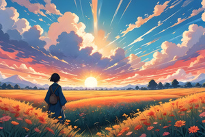 Girl In Flower Field (1280x720) Resolution Wallpaper