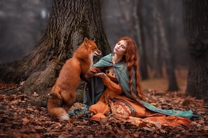 Girl With Fox