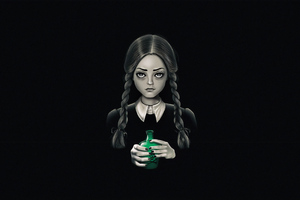 Girl With Poison The Addams Wallpaper