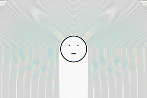 Glitch Art Smiling (2048x1152) Resolution Wallpaper