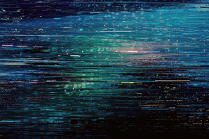 Glitchscape Abstract 4k (2932x2932) Resolution Wallpaper