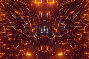 Glowing Lines Abstract 4k