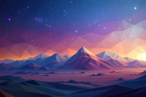 Glowing Mountain Majesty (2560x1024) Resolution Wallpaper