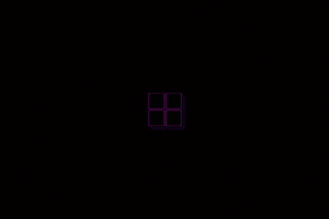 Glowing Purple Window Logo 5k