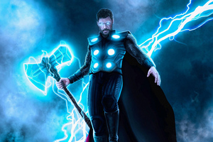 God Of Thunder Thor Avengers (1400x1050) Resolution Wallpaper