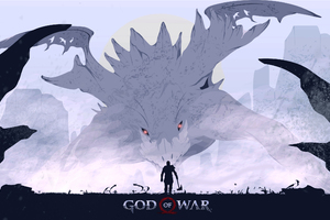 God Of War Kratos Vs Hraezlyr Digital Art