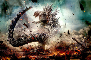 Godzilla Minus One (1400x900) Resolution Wallpaper