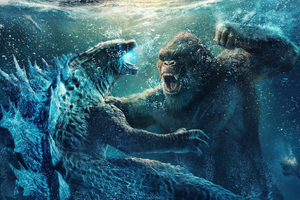 Godzilla Vs Kong Chinese Poster 5k Wallpaper