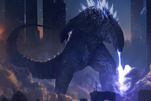 Godzilla Vs Kong City Apocalypse 4k (2048x2048) Resolution Wallpaper