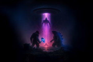 Godzilla X Kong Supernova (3440x1440) Resolution Wallpaper