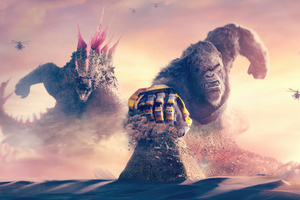 Godzilla X Kong The New Empire Imax Poster Wallpaper