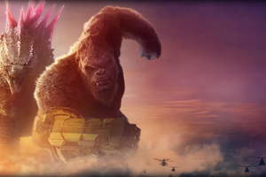 Godzilla X Kong The New Empire New Poster (1280x1024) Resolution Wallpaper