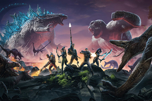 Godzilla X Kong Titan Chasers Wallpaper