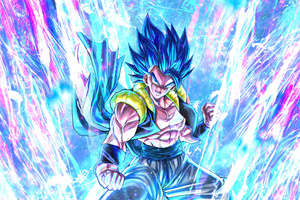 Gogeta Blue From The Movie Dragon Ball Super Broly (2560x1024) Resolution Wallpaper