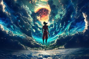 Goku Earth Greatest Defender (1024x768) Resolution Wallpaper