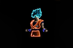 Goku Formidable Aura (2048x1152) Resolution Wallpaper