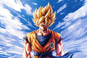 Goku Limitless Potential (320x240) Resolution Wallpaper