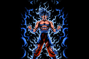 Goku Radiant Energy Burst (1366x768) Resolution Wallpaper