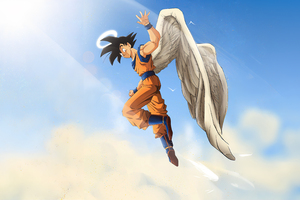 Goku Reversed (1280x1024) Resolution Wallpaper