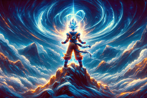 Goku Spirit Of The Dragon (2560x1024) Resolution Wallpaper
